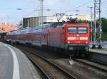 Mit dem RE 18311 ging es fr 112 183,am 16.Juli 2011,von Stralsund zurck nach Elsterwerda.