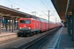 MEG 608 (143 020-6) Mitteldeutsche Eisenbahn GmbH mit einem Autotransportzug in Braunschweig und fuhr weiter in Richtung Vechelde.