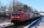 BR 145 062-6 mit einen KLV zug fährt in Richtung Hamburg.