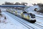 Kurzweiliger Wintereinbruch am 07.12.2013 und meine erste Aufnahme vom neuen Parkhaus am Bahnhof Tostedt.