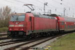 146 280 mit RE 4309(Hamburg-Rostock)bei der Einfahrt im Rostocker Hbf.08.11.2024