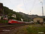 101 126-1 durchf�hrt Bacharach mit den EC 115 Dortmund - Klagenfurt 26.07.08  