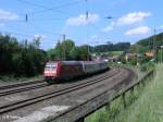 101 059-4 zieht �BB IC 746 Salzburg HBF durch Hellwang-Elixhausen.