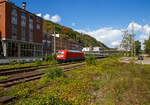 Die 101 092-5 (91 80 6101 092-5 D-DB) der DB Fernverkehr AG hat am 02.09.2020 mit einem EC (mit SBB-Wagen) den Hauptbahnhof Koblenz verlassen und fhrt nun durch Koblenz-Oberwerth, in sdlicher