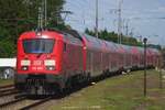 Am 18 Mai 2023 treft DB Messerschmidt 102 003 mit der Nürnberg-München Express in Ingolstadt Hbf ein 
