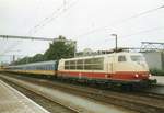 br-103-e-03/601901/damals-noch-in-normaler-einsatz-103 Damals noch in normaler Einsatz: 103 245 steht in Venlo vor ein D-Zug Eindhoven--Köln mit Lokwechsel in Venlo, hier am 24 Oktober 1998. 