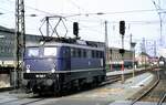 110 236-7 in Nürnberg Hbf am 14.09.1985.