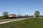 111 216 war mit einem leeren Autozug am 30. April 2026 bei �bersee in Richtung M�nchen unterwegs.