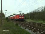 112 183-9 schiebt den RE1 wieder zur�ck nach Magdeburg HBF 19.04.07