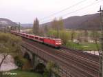 112 148-2 verl�sst im Sandwitch Gem�nden als RE Frankfurt/Main.