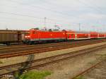 114 022 mit RE1 in Eisenh�ttenstadt.