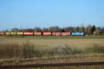 27.03.2014 16:17 Uhr - Der EGP-Containerzug kam heute ber Wittenberge nach Stendal gefahren, bespannt wieder mit 140 857.