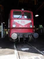 142 255-9 im Eisenbahnmuseum Halle am 20.07.2019.