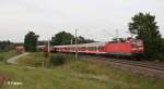 143 652-6 schiebt RE 59226 Treuchtlingen - N�rnberg bei Ellingen.