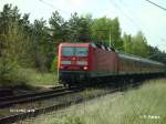 143 333-3 hat gleich Eisenh�ttenstadt erreicht mit der RB11 Cottbus, ex HP Vogelsang.