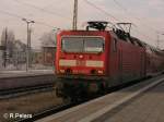 143 080 verl�sst Frankfurt/Oder mit einer RB 11 Cottbus.
