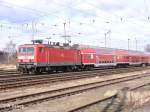 143 176-6 verl�sst Eisenh�ttenstadt mit einer RB Cottbus.