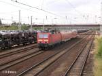143 080-0 durchf�hrt Eisenh�ttenstadt mit den RB11 Cottbus.