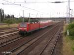 143 305-1 durchf�hrt Eisenh�ttenstadt mit RB11 Cottbus.