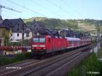 143 164-2 durchf�hrt Oberwesel mit einer RB Mainz.