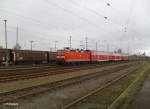143 305-1 verl�sst Eisenh�ttenstadt mit der RB11 Cottbus.