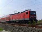 143 928-0 verl�sst Schkeuditz mit der S-Bahn.