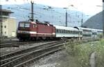 143 878-7 auf der Geislinger Steige am 15.08.1997.
