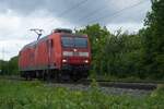 Bei Ratingen wurde am 12 Mai 2026 DBC 145 052 beim Solofahrt erwischt.