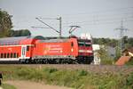 146 224-1 mit Doppelstock IRE in Amstetten am 20.09.2012.