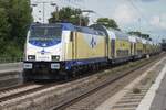 Rar geworden sind die 146er mit Metronom Merkmahle, aber 146 535 hallt am 21 Augustus 2026 mit ein RE nach Hannover Hbf in Celle.