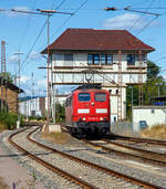   Die von der DB Cargo AG gemietete nunmehrige 151 032-0  (91 80 6151 032-0 D-Rpool) der Railpool GmbH, am 01.09.2018 beim Manöver in Kreuztal.