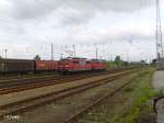 151 104-7 und 110-4 durchfahren Eisenh�ttenstadt solo 13.05.10