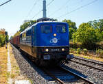 Die 151 078-3 (91 80 6151 078-3 D-EGP) der EGP - Eisenbahngesellschaft Potsdam mbH f�hrt am 12 August 2026, mit einem Containerzug, durch den Bahnhof Bonn UN Campus in Richtung K�ln.