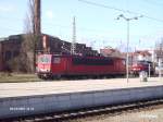 155 024-3 durchf�hrt Frankfurt/Oder in Richtung Oderbr�cke.14.03.07