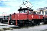163 002-9 bei der Ausstellung 100 Jahre elektrische Lokomotive in München Freimann am 25.05.1979.