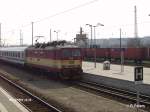 371 001-9 erreicht Frankfurt/Oder mit den versp�teten EC46 (Berlin-Warzawa-Express) 16.03.07