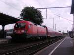 182 003-4 steht mit RE nach Wismar am 26.06.2012 in Cottbus.