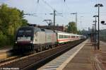 ES 64 U2 - 029 (182 529-8) MRCE Dispolok GmbH fr DB Fernverkehr AG mit dem IC/RE 2083  Knigssee  von Hamburg-Altona nach Berchtesgaden Hbf in Uelzen.