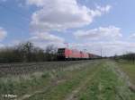 185 386 +382 ziehen ein gemischten G�terzug bei Th�ngersheim.