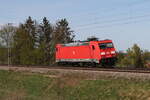 185 360 auf dem weg nach Ingolstadt am 6. April 2024 bei Fahlenbach.