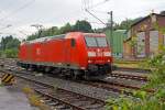 
Nachdem die 185 066-8 der DB Schenker Rail Deutschland AG einen Coilgüterzug am 11.06.1024 nach Betzdorf/Sieg gebracht hat, fährt sie nun wieder als Lukzug (solo) in Richtung Köln retour. 

Die TRAXX F140 AC1 wurde 2002 bei Bombardier in Kassel unter der Fabriknummer 33472 gebaut. Sie hat die NVR-Nummer 91 80 6185 066-8 D-DB und die EBA-Nummer EBA 99A22A 066     