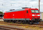   Die 185 187-2 (91 80 6185 187-2 D-DB) der DB Cargo AG ist am 24.07.2020 in Kreuztal abgestellt.