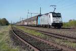 Lineas 186 183 zieht ein geschlossener Ganzzug durch Diepholz am 23 April 2026.