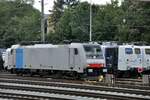 Railpool 91 80 6 193 310-7 D-LM und 91 80 6 186 284-6 D-Rpool in Kufstein am 12.08.2022.