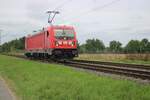 Solofahrt bei Kaarst Broicherseite (zwischen Neuss Hbf und Meerbusch-Osterath)  für DBC 187 149 am 8.Augustus 2025.
