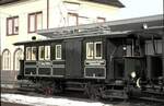 T 1  Zeug Christe  Baujahr 1898 von MAN/AEG LP 10,00m, Fabrik Nr.369 in Trossingen Stadt zum Jubilum 100 Jahre Trossinger Eisenbahn am 13.12.1998.