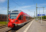 Der fnfteilige Stadler FLIRT 429 028-4 / 429 528-3 „Hansestadt Stralsund“ der DB Regio Nordost hatte am 16 Mai 2022, als RB 18 Bad Kleine - Schwerin Hbf, den Zielbahnhof Schwerin Hbf