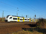  Der Siemens Desiro ML Triebzug 460 514 / 860 014 / 460 014 der trans regio Deutsche Regionalbahn GmbH fährt am 14.06.2014 als MRB 26  MittelrheinBahn  (Koblenz – Andernach – Remagen