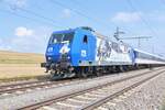 PRESS 145 060 mit TRI RE8 Ersatzzug gen Heilbronn Hbf in Eubigheim. 3.8.2024