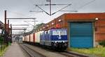 SEL 181 204-9 und SEL 181 205-6 mit ihrem Containerzug. Pattburg/DK 16.08.2024 III